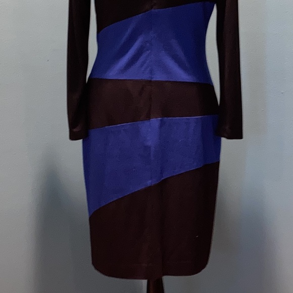 Julia Jordon Black and Blue Dress Size 8 - Picture 7 of 14